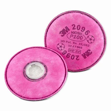 Filtros de Partículas 3M™ 2096 P3, Poeiras/Névoas/Fumos